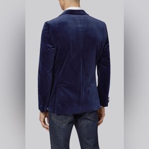 Canali Men’s Navy Velvet Blazer/Tuxedo Jacket Size 46L